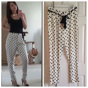 Forever21 Polka Dot Trouser Style Pants